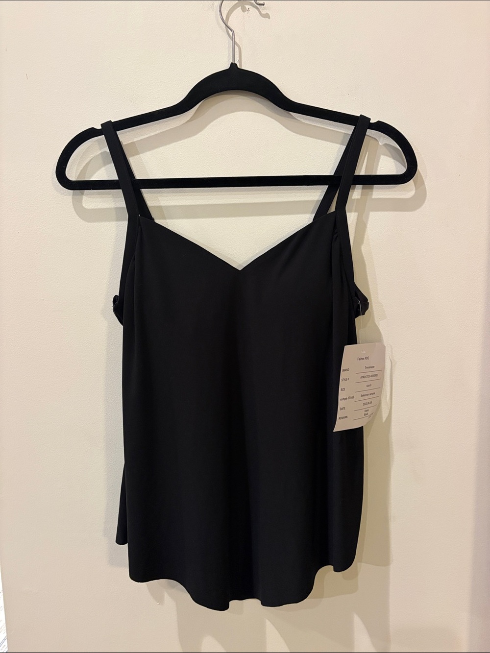 Trimshaper Black HANK Tankini Top,Size 8,NWT